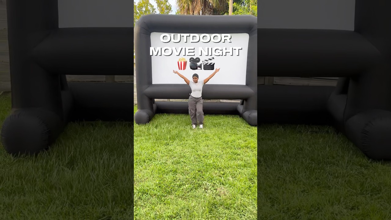 Outdoor movie night🎥🍿 #amazon #amazonfinds #projector #movienight #homedecor #outdooractivities