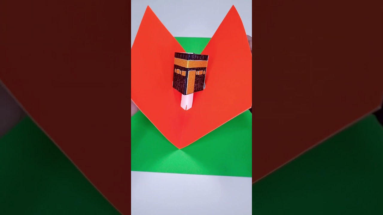 Eid card | pop up Kaaba mosque | Masjid