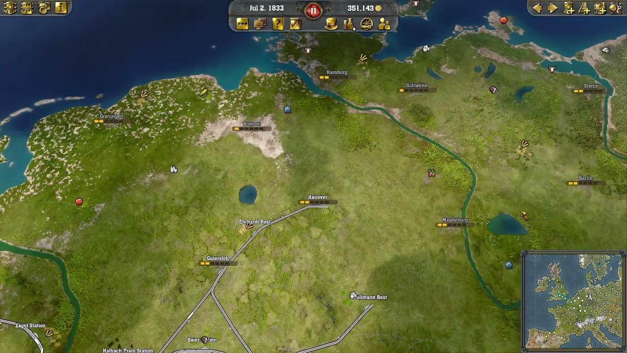 Railway Empire 2 - Bygga ett t&aring;gimperium i Europa del 6