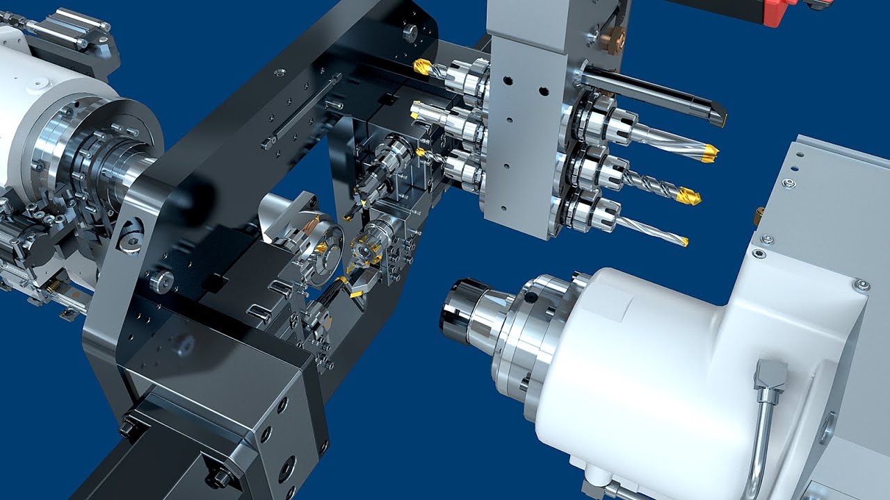TAJMAC-ZPS/MANURHIN K'MX 532 TREND Swiss Type Lathe/Animated Presentation 06/2023
