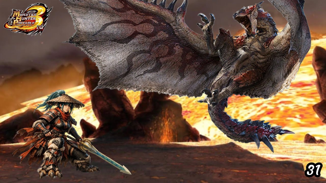 meeting again with the King of Sky Rathalos | Gameplay Monster Hunter Portable 3rd #31