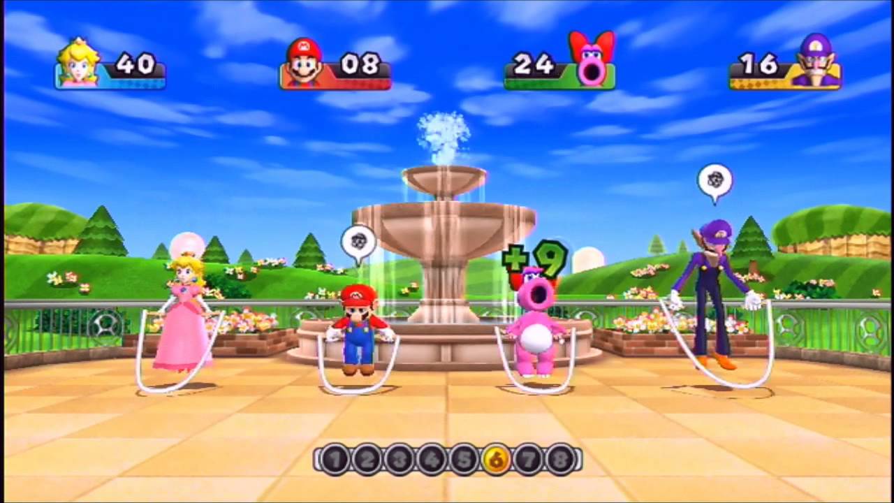 Mario Party 9 Minigames - Skipping Class