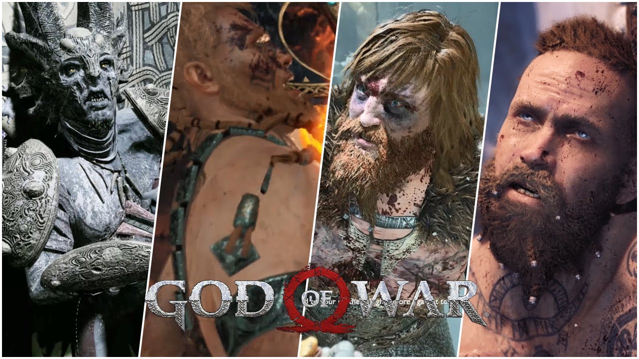 God of War 2018 All Boss Death Scene (1080p)