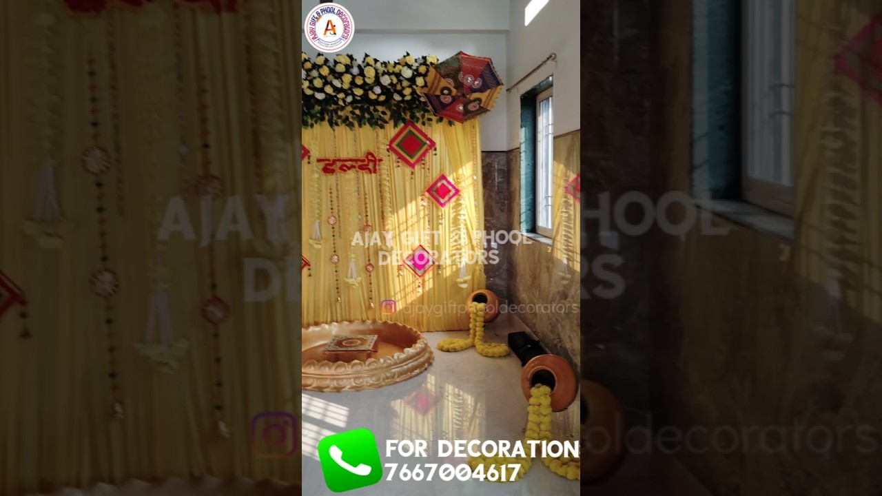 best haldi urli decoration 
