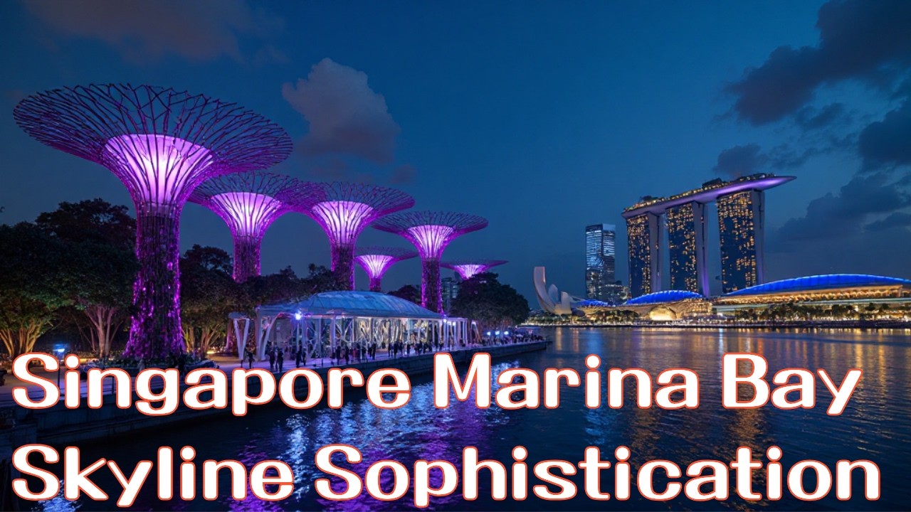 Singapore Marina Bay| lofi | skyline views | luxury hotel | modern study music