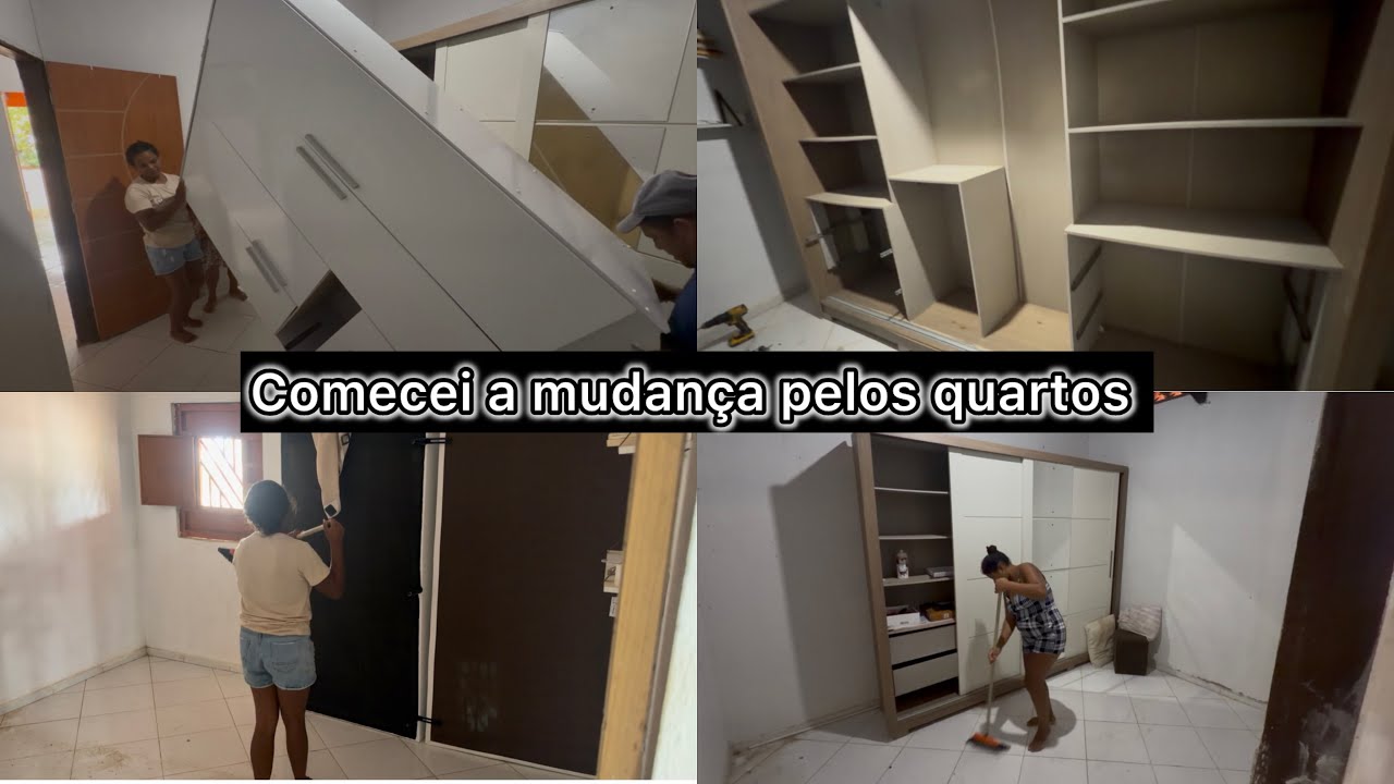 COMEÇAMOS AS MUDANÇAS POR AQUI /  MUITA BAGUNÇA E POEIRA + chamei um montador 