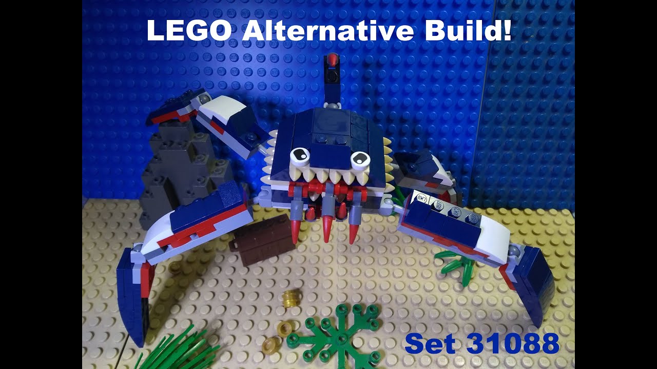 LEGO Crab! Alternate Build Set 31088 Brickfilm Animation - LEGO Deep Sea Creatures