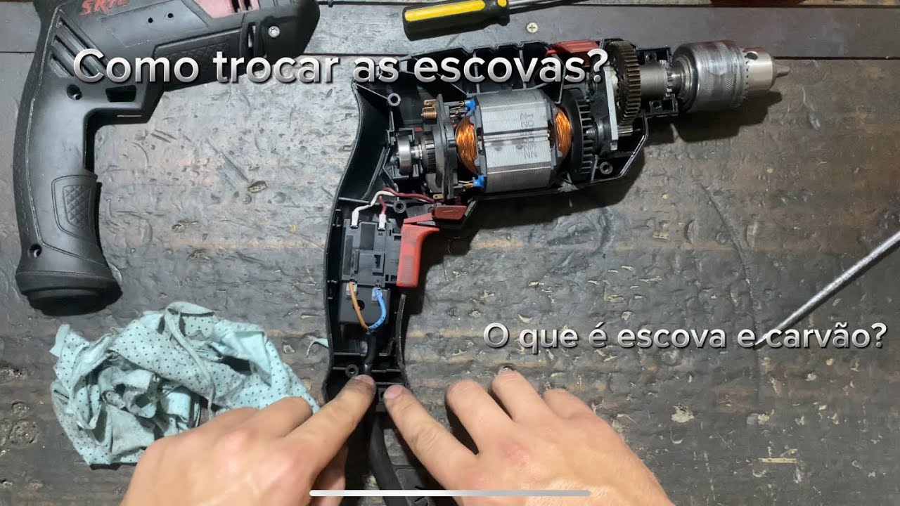 Como trocar as escovas da furadeira? Skil Bosch Makita