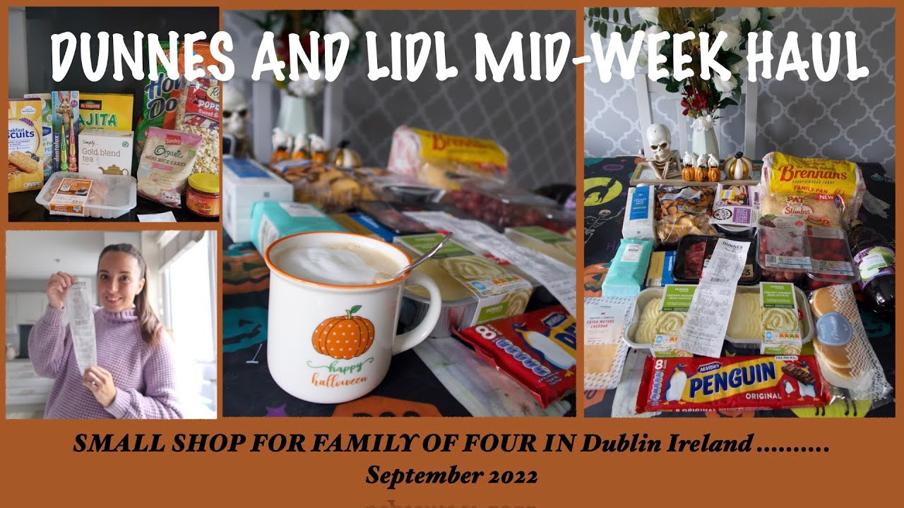 Grocery Haul!!! End of Month Mini top-up haul for family of four...Dunnes Stores and Lidl
