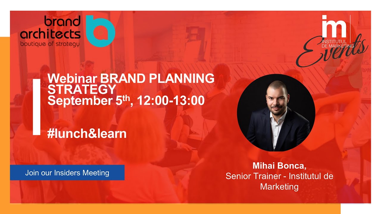 Webinar BRAND PLANNING STRATEGY - Mihai Bonca