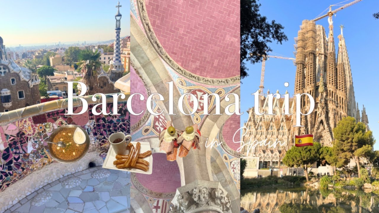 Barcelona vlog👒/美食と建築を堪能した3日間/バルセロナ旅行/絶品パエリア🥘とタパスにサングリア🍷/サグラダファミリアとグエル公園も満喫/スペイン旅行🇪🇸/女子旅/ヨーロッパ