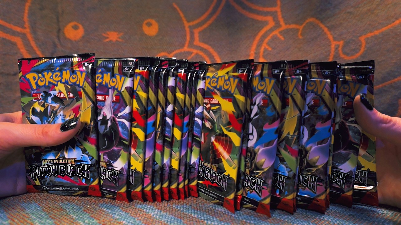 Pokemon Pitch Black Booster Box Opening ★ ASMR Relaxing Cards Sounds / Crinkles / Soft Spoken