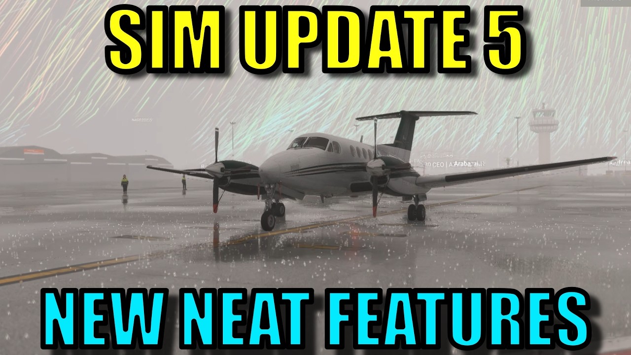 В обновлении Sim Update 5 для Flight Sim 2024 появились потрясающие новые функции!