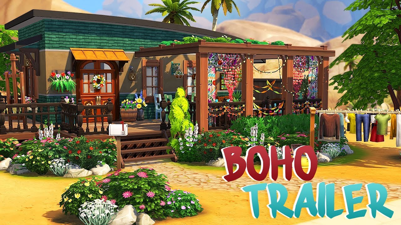 BOHO TRAILER 🎨 | The Sims 4 | Speed Build