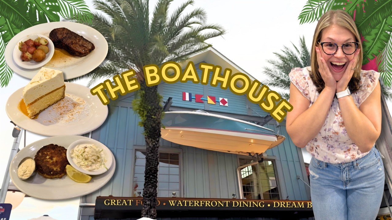 BEST Restaurant at Disney Springs! | The BOATHOUSE Full Food Review