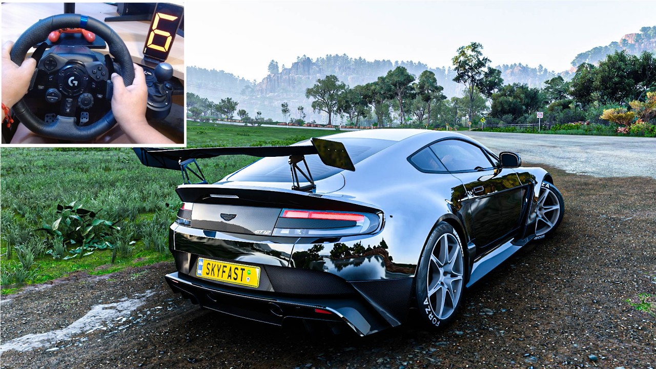 1191HP Aston martin VANTAGE - Forza Horizon 5 | Logitech G923 Steering Wheel