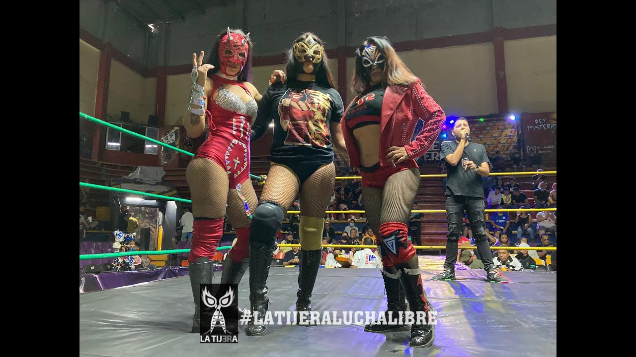 Fuerza Guerrera Hija, Therius y Dehyna Vs Diva Virtual, Heroína y Dayami en la Arena Neza