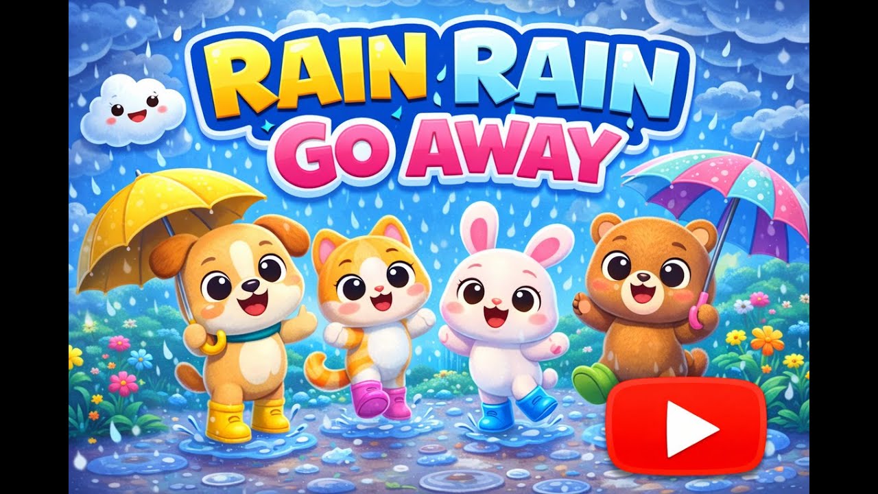 “Rain Rain Go Away | Nursery Rhyme for Kids 🌧️🎶”