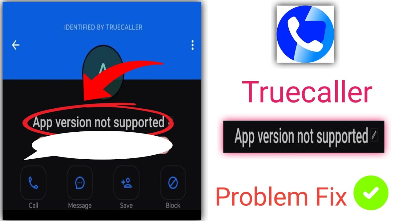 Truecaller app version not supported problem fix/app version not supported Truecaller problem solve