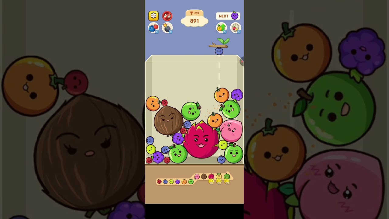 Fruit 🍓🍓 merge game #game#trending 