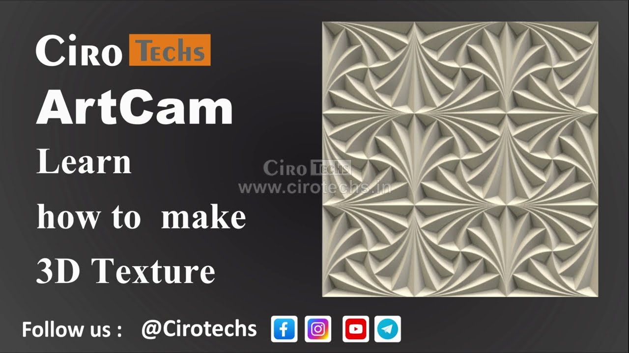 Artcam Hindi | Artcam 3D TExture | Artcam 3D tutorials | 3D star tiles 