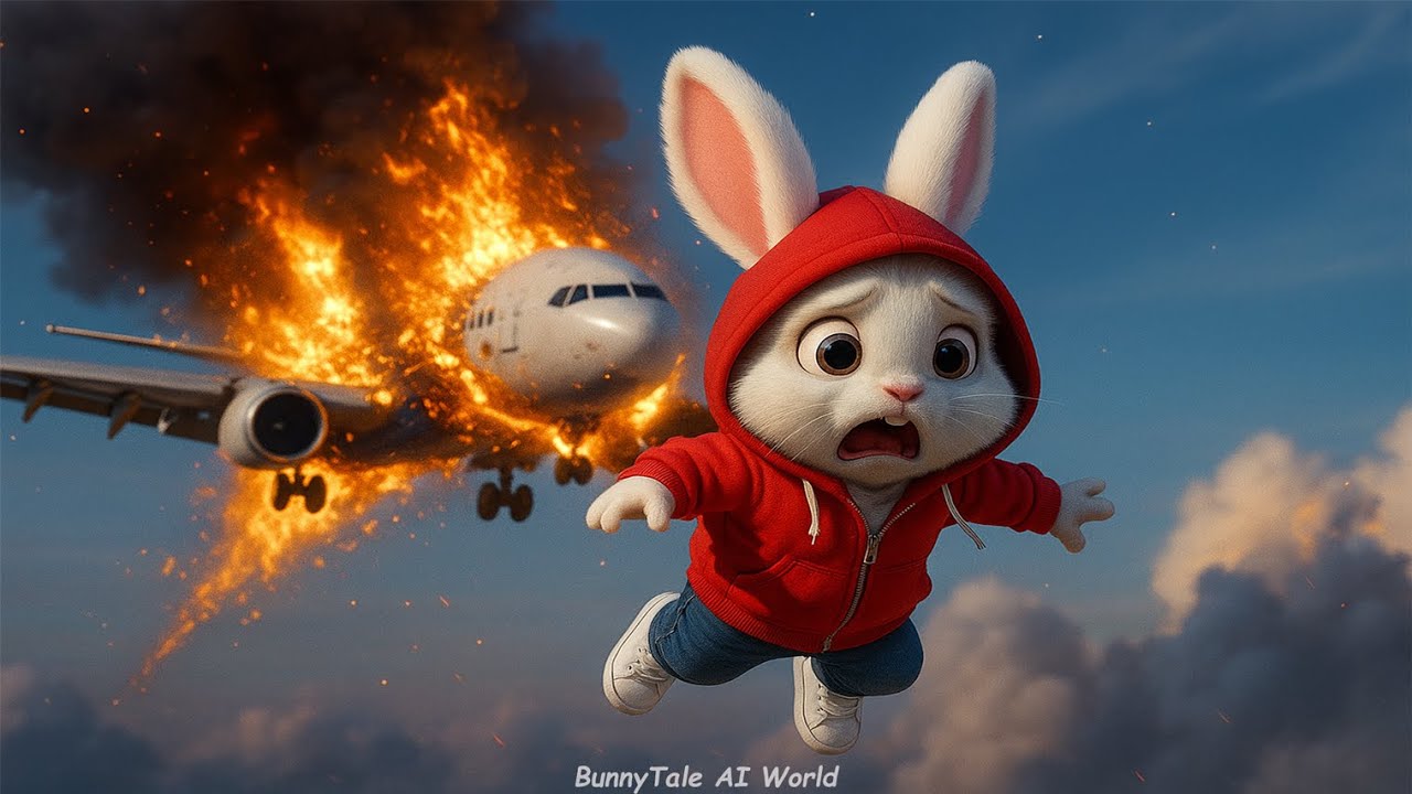 ✈️ Rabbit’s First Flight Turns into a Nightmare | 3D Animation Story