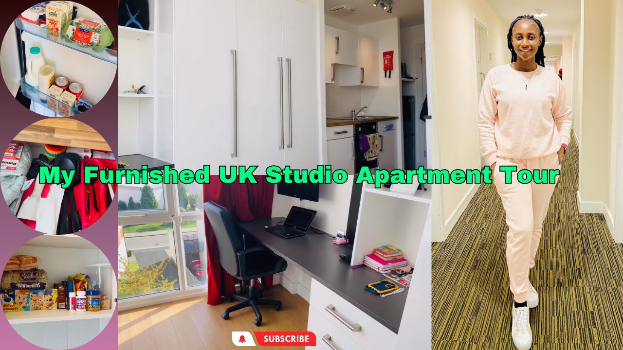My Furnished UK Studio Apartment Tour | Minimalist Apartment | Living In The UK🇬🇧