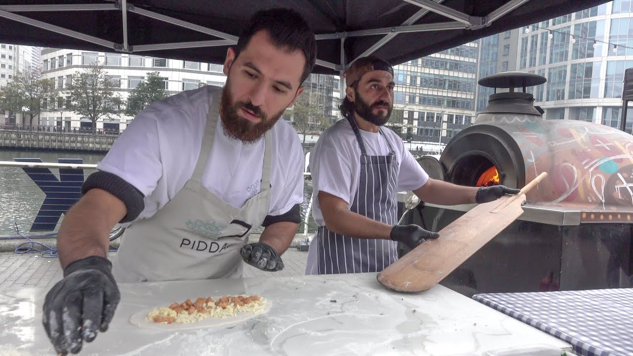 Turkey Street Food in London. The Turkish Pide, Oven Baked Flat Bread