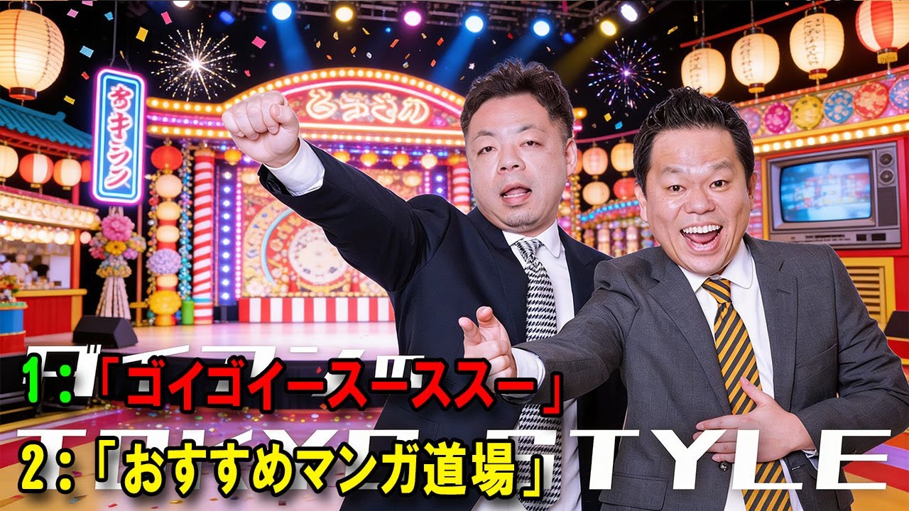 ダイアンのTOKYO STYLE 🔴 本編「おすすめマンガ道場」【アフタートーク】【睡眠用・作業用・ドライブ・高音質BGM聞き流し】