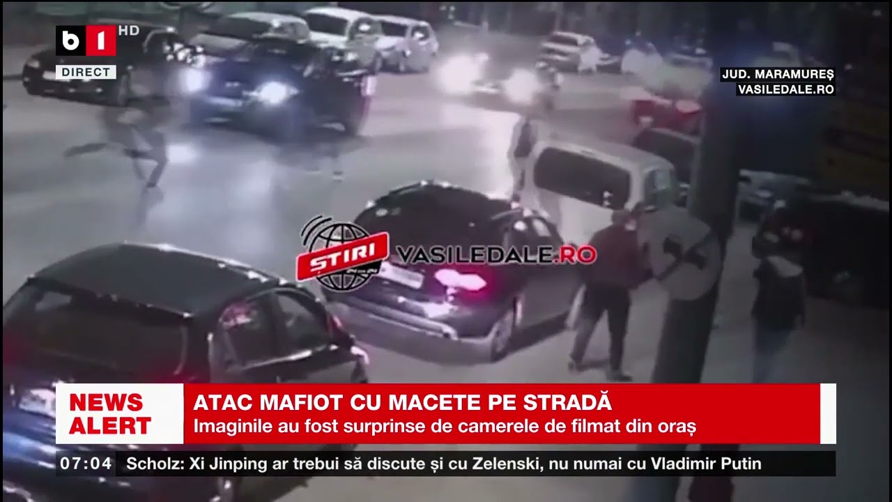 SIGHETUL MARMAȚIEI - ATAC MAFIOT CU MACETE ÎN STRADĂ_Știri B1_26 martie 2023