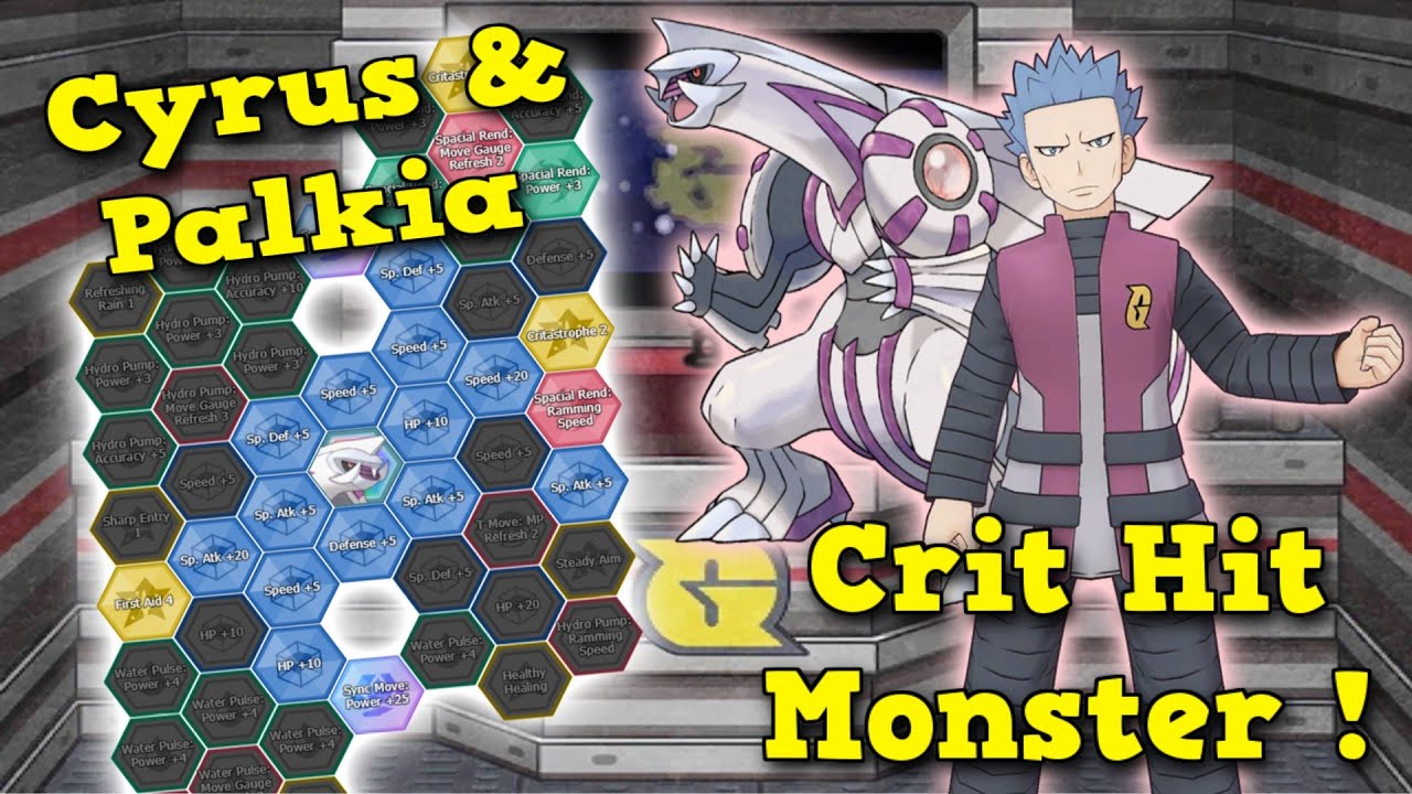 CRITICAL STRIKE 15?! Cyrus & Palkia Sync Grid Guide! | Pokemon Masters EX