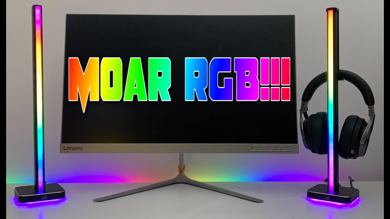 Corsair iCUE LT100 RGB LIGHTING TOWERS unboxing and preview