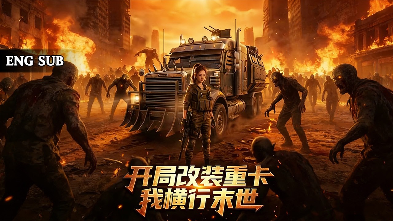 【全網熱劇】雙雙重生末世前8小時，他們瘋狂囤貨改裝裝甲車。衝出城市殺出血路，黎明前攜手迎接新生。#AI漫剧#完结#玄幻#逆袭#嘎嘎乐#科幻#热血#末世重生#高温末世#漫剧