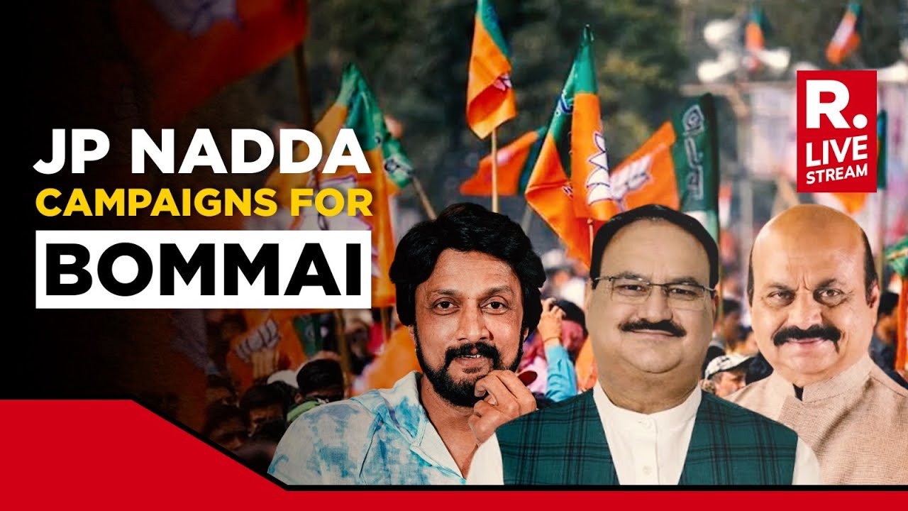 Karnataka Elections 2023 LIVE: JP Nadda, Kichcha Sudeep Campaign For CM Bommai