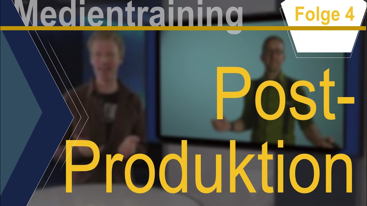 Medientraining Folge 4 - Postproduktion - mit Matthias Haag und Oliver T. Streppel