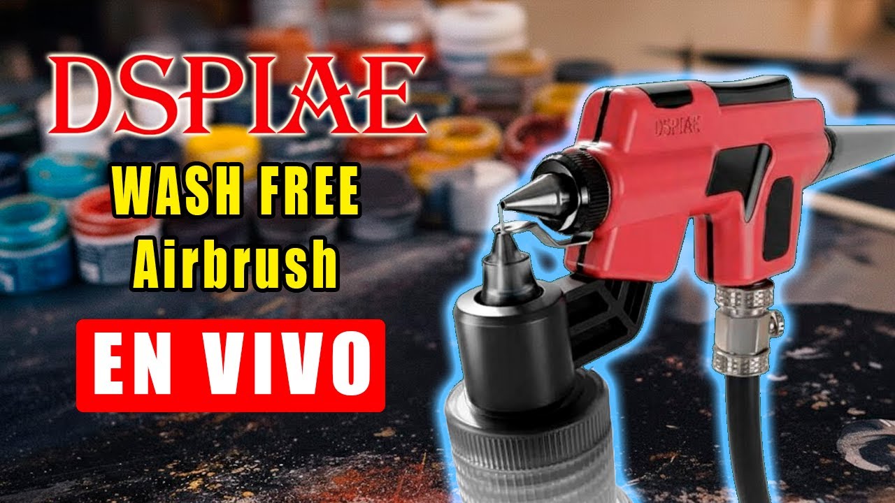 Aerógrafo DSPIAE Wash Free en VIVO | Review Honesta, Pruebas y Pros & Contras