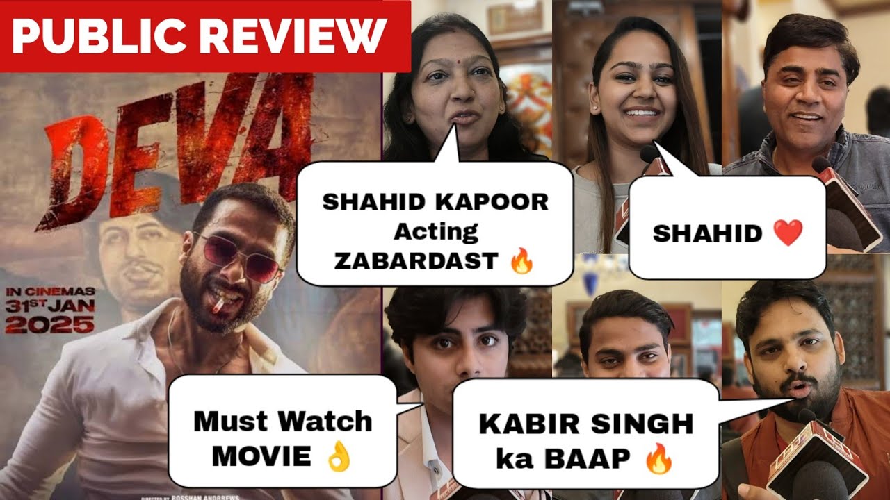 DEVA Public Review and Reaction || Deva Movie Review || Shahid Kapoor || Deva Public Talk