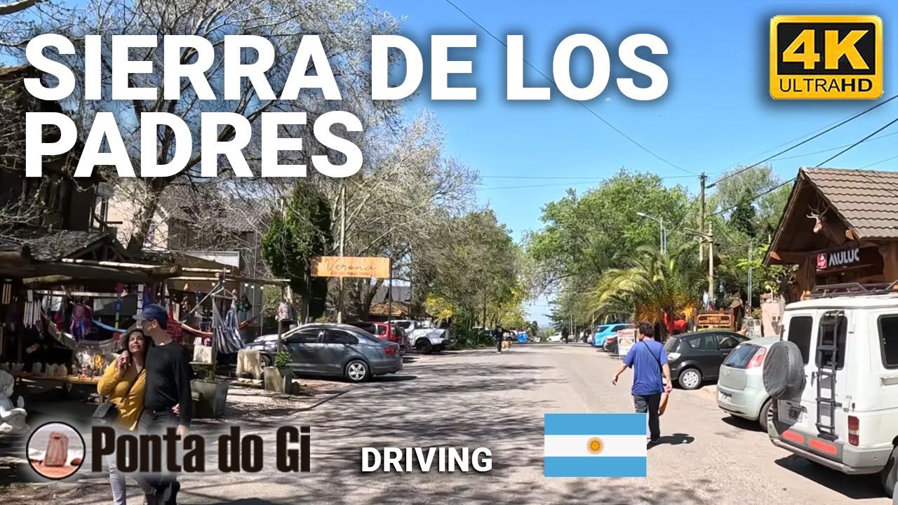 La CIUDAD JARDIN entre VALLES y COLINAS - AÑO 2024 #driving tour SIERRA de los PADRES 4K ARGENTINA