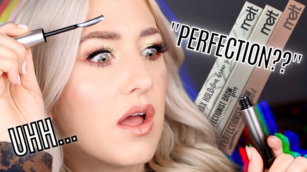 MELT PERFECTIONIST BROW!! Pen, Pencil, & MAX HOLD GEL Review!