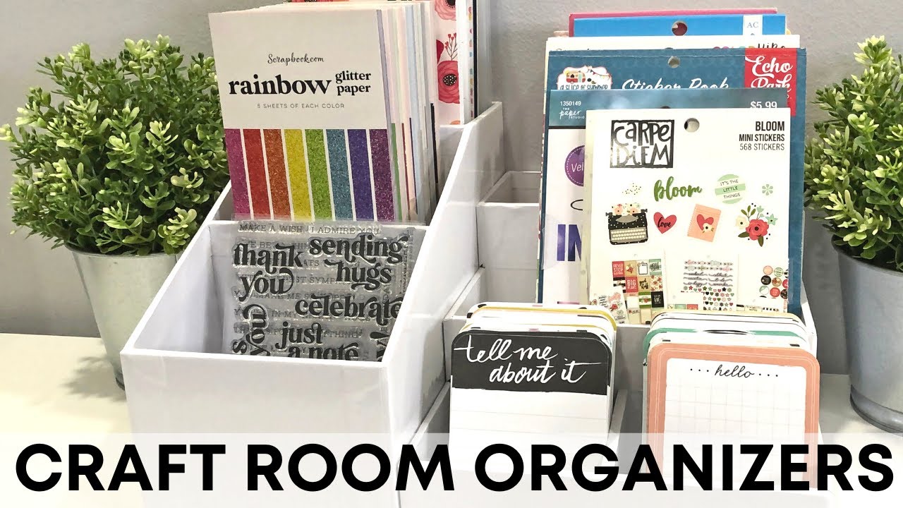Craft Room Organization | Scrapbook.com Craft Room Basics Stadium Organizers