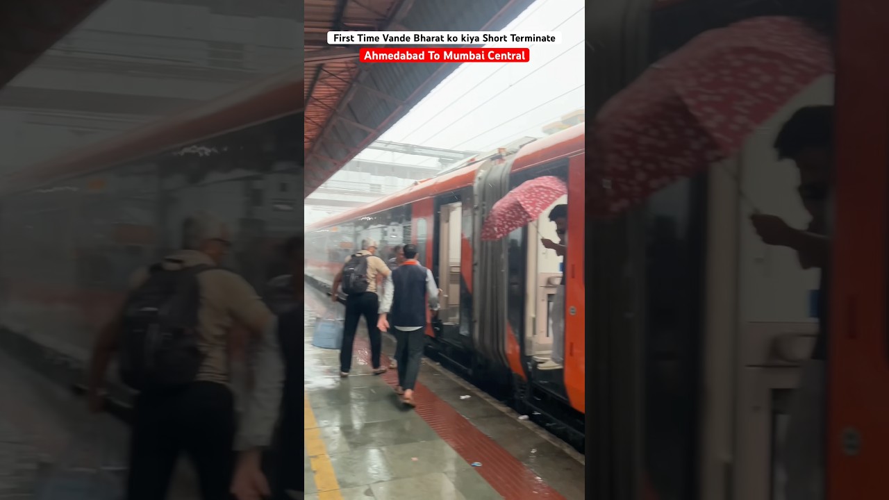 Mumbai Red Alert 🚨 #viral #indianrailways #mumbai #redalert #update #monsoon #vandebharat