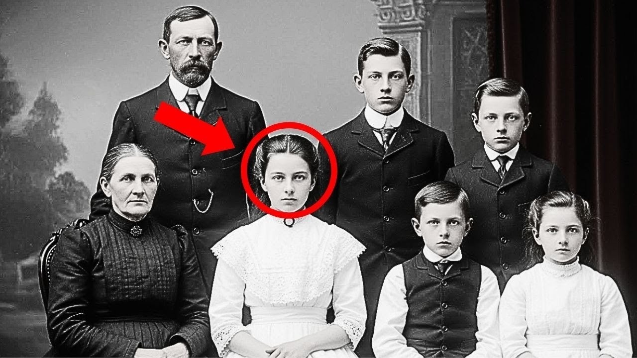In this Girl Smiles in 1902 Studio Photo — When Experts Zoom In on Her Neck, They Freeze