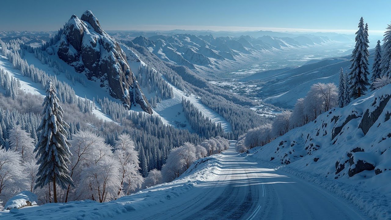 Calm Winter Piano - Deep Focus & Study Music - Snowy Peaks Harmony