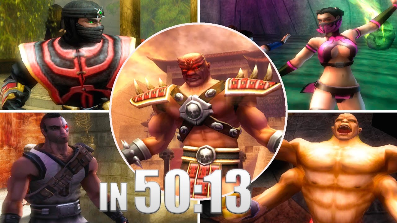 [TAS] Mortal Kombat: Shaolin Monks - All Bosses | Kung Lao | in 50:13 (PS2)