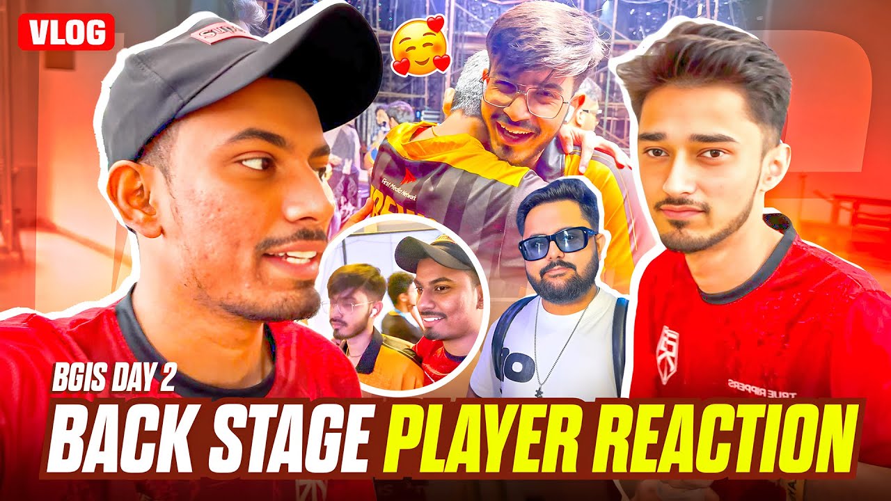 BGIS Day 2 Backstage Player Reaction | Fun With BGMI Athletes @justjelly | Team Jelly