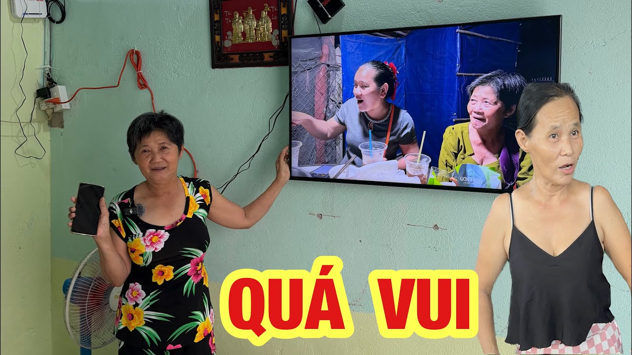 Mẹ Trọng Sún phấn khởi lắp wifi coi TiVi đời mới xịn xò bớt khổ khi rời cha con ông Tò Te