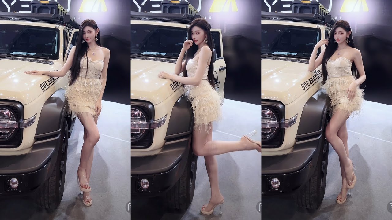 20251018 上海RA改装车展 网红美女车模随拍@雨晴儿 #网红拍摄 #美女车模