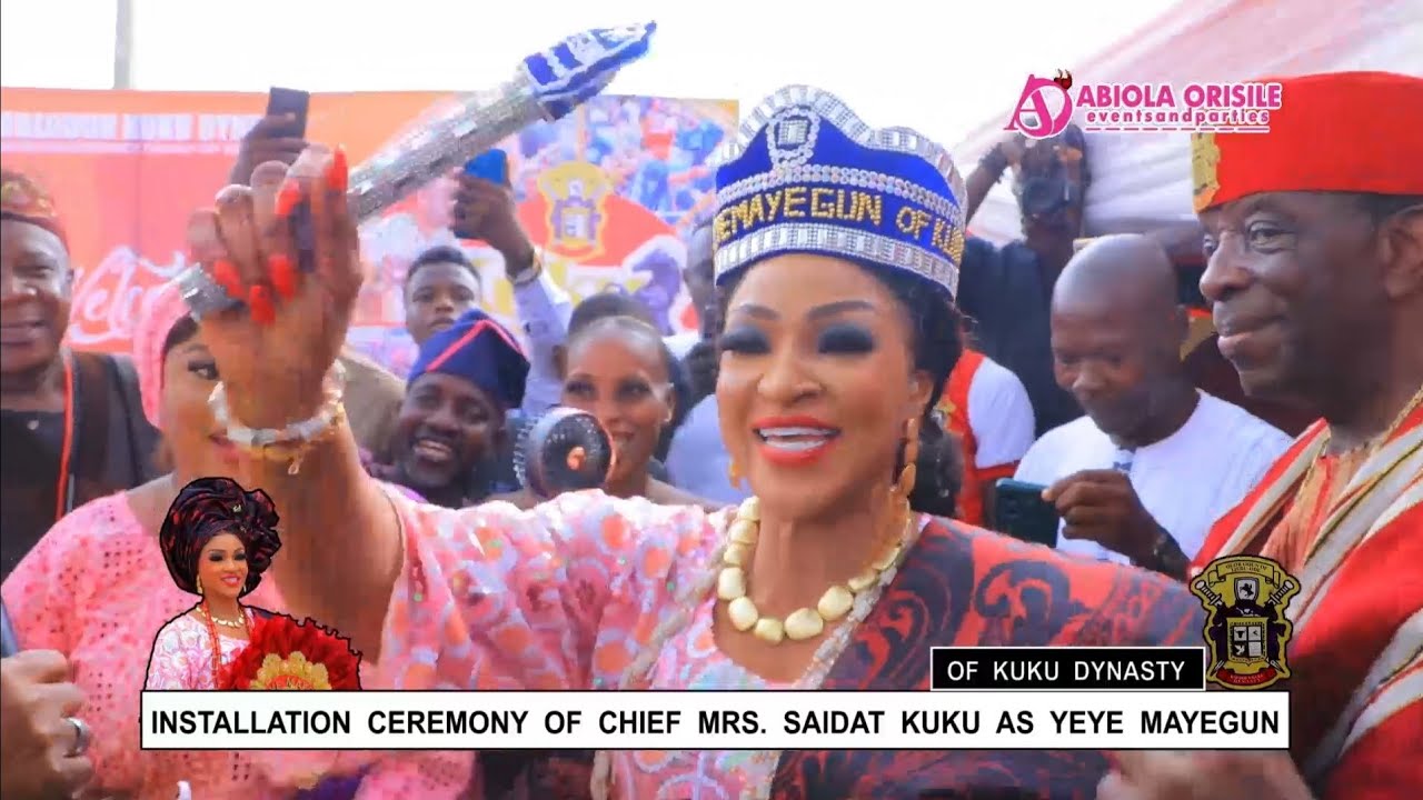 LONDON Celebrity Babe, Saidat Kuku Dazzles as she Becomes Yeye Mayegun of Popular  Kuku Dynasty.