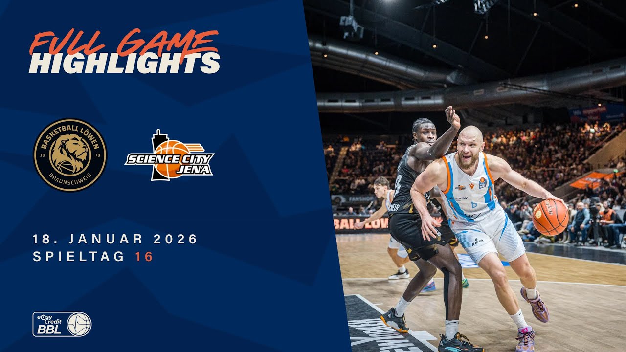 Basketball Löwen Braunschweig vs. Science City Jena - Full Game Highlights - Spieltag 16, 25/26