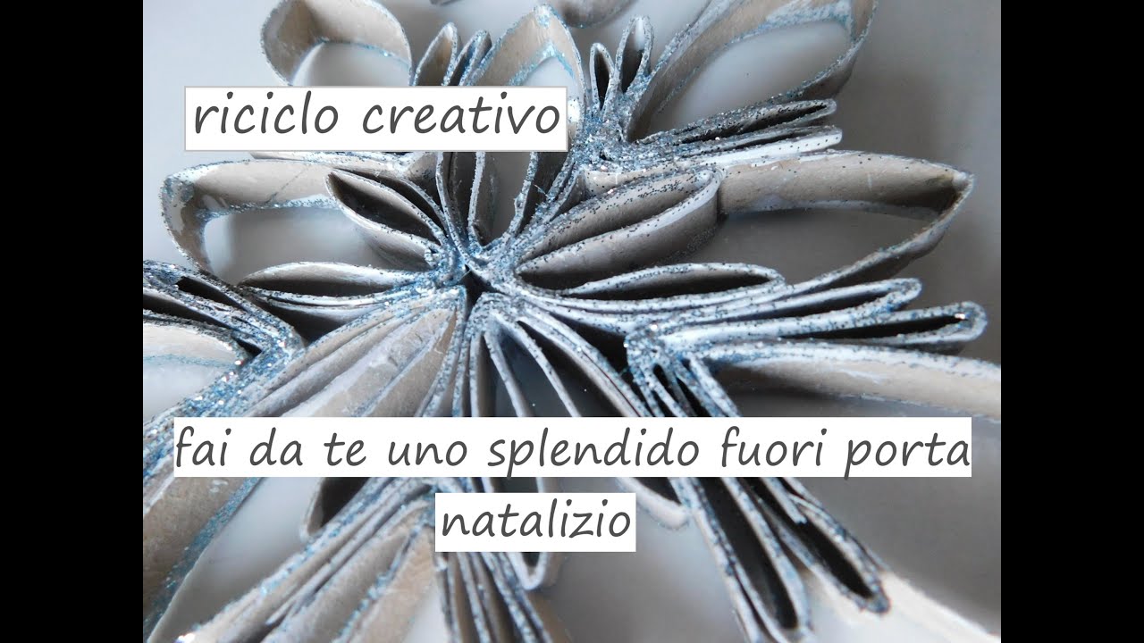 RICICLO CREATIVO cristalli di ghiaccio con il tubo interno della carta igienica